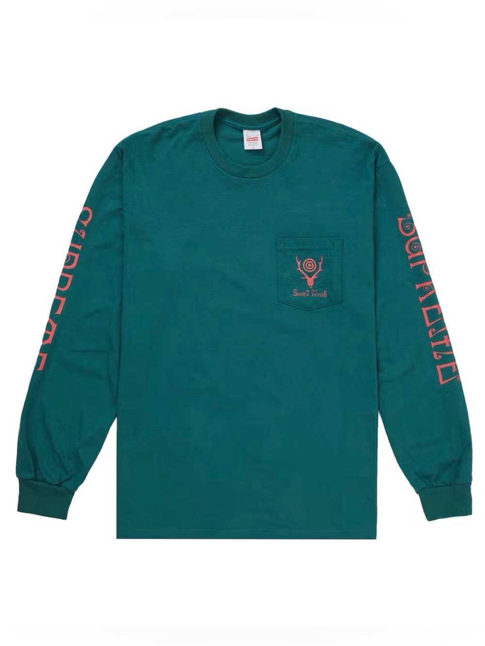 Supreme South2West8 Longsleeve Pocket Tee Size Medium